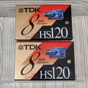 TDK HS120‎ 8mm Video Cassette Camcorder Tape High Standard Recording Home Movies